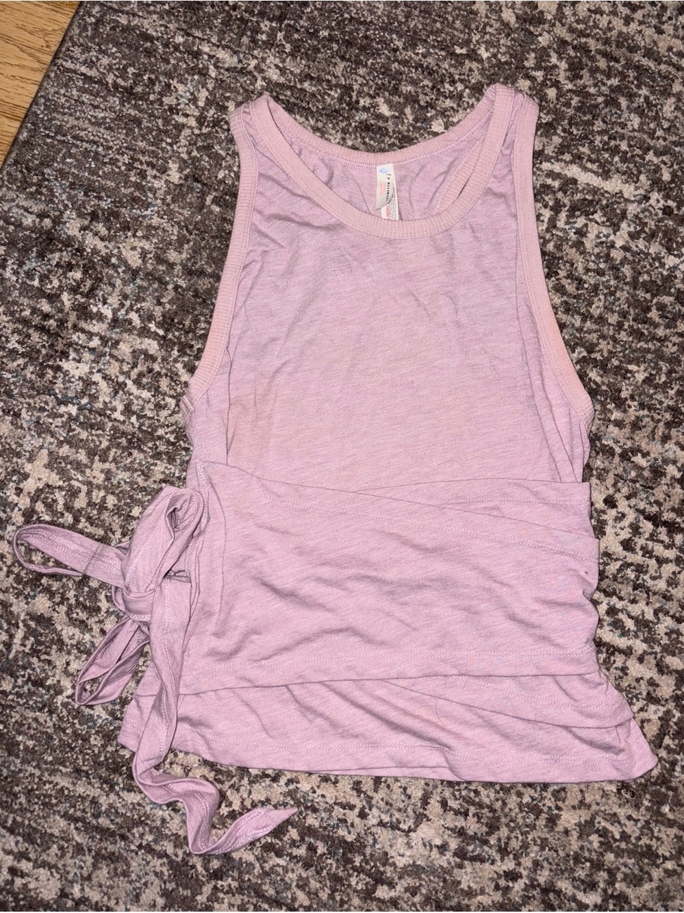 FP Movement (Free People) Lavender Tie-Front Tank — Size M